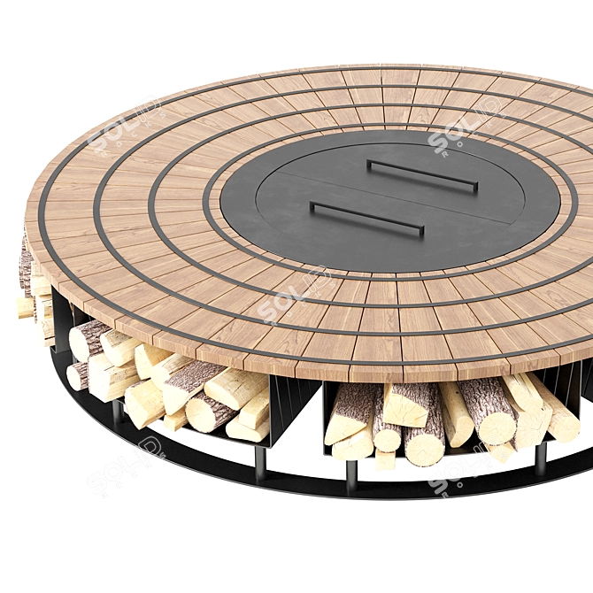 Title: Modern Fire Pit Design  3D model image 7