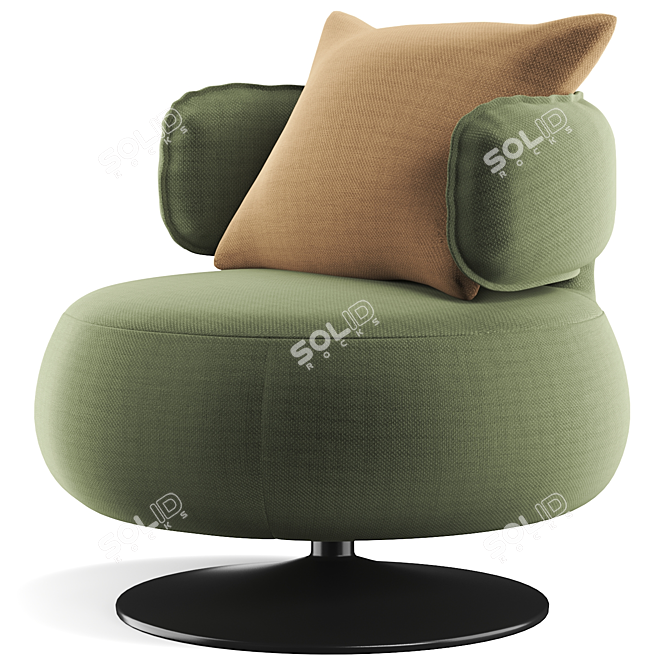 Moderno Lounge Chair, 3D Model 3D model image 1