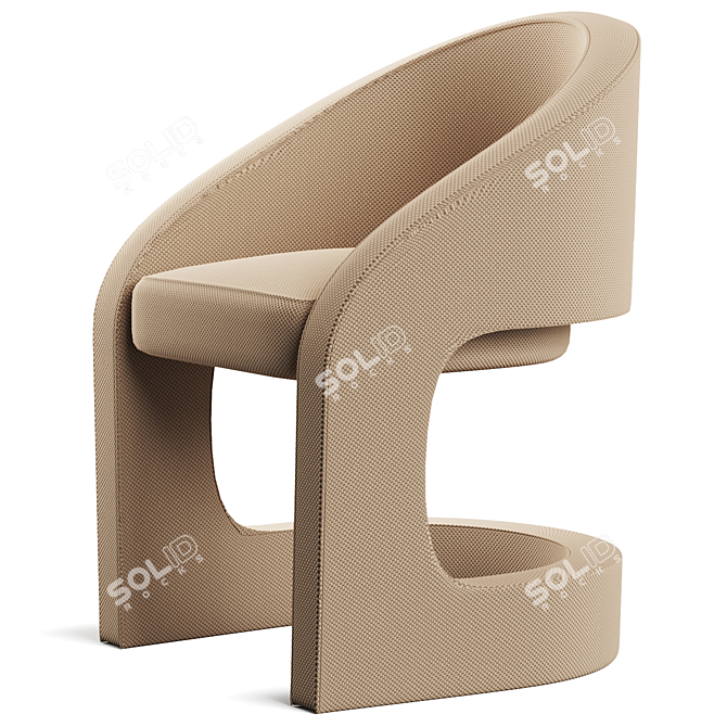  Ronaldo Dining Chair Set 3D model image 1