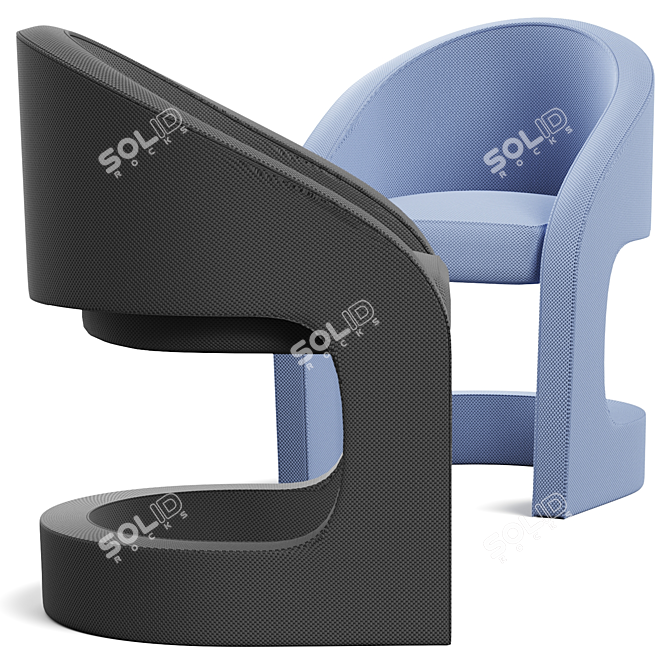  Ronaldo Dining Chair Set 3D model image 2