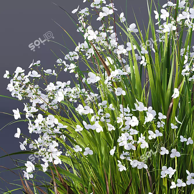 Luminous Grass Duo 3D Models 3D model image 3