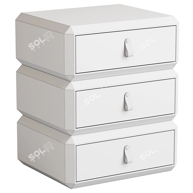 Rotating Drawer Bedside Table 3D model image 3