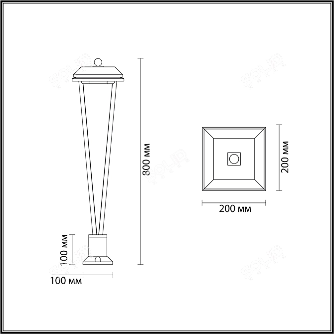 Bearitz LED Outdoor Wall Light 3D model image 4