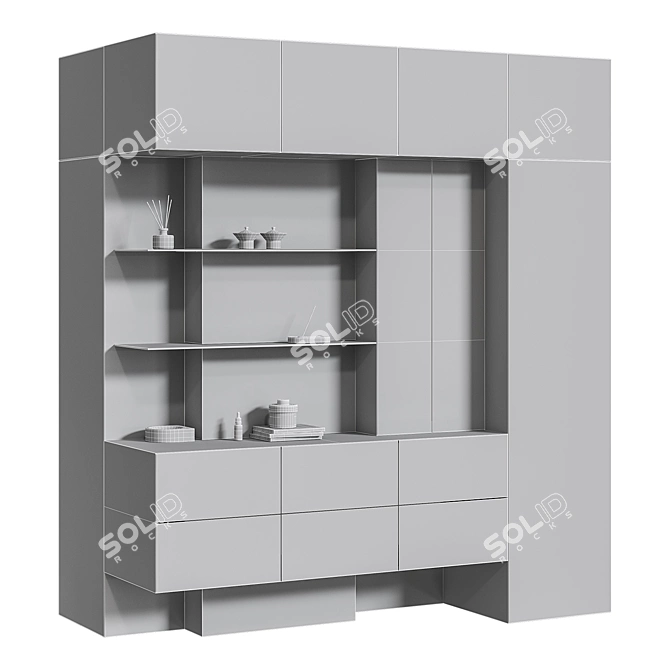 Corner Shelf NG12 with Decor 3D model image 6