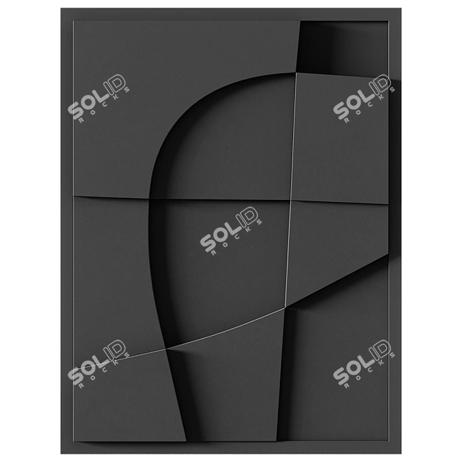Embossed Panel Quartet Decor isize 3D model image 4