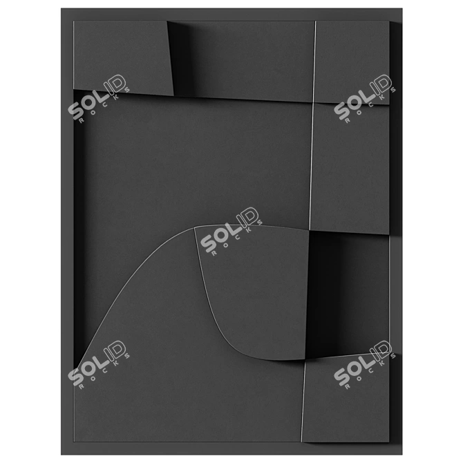 Embossed Panel Quartet Decor isize 3D model image 5