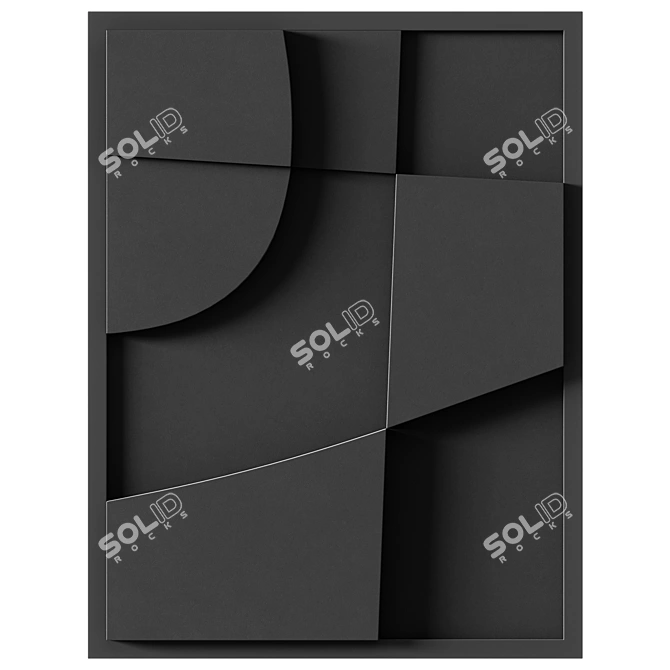 Embossed Panel Quartet Decor isize 3D model image 6