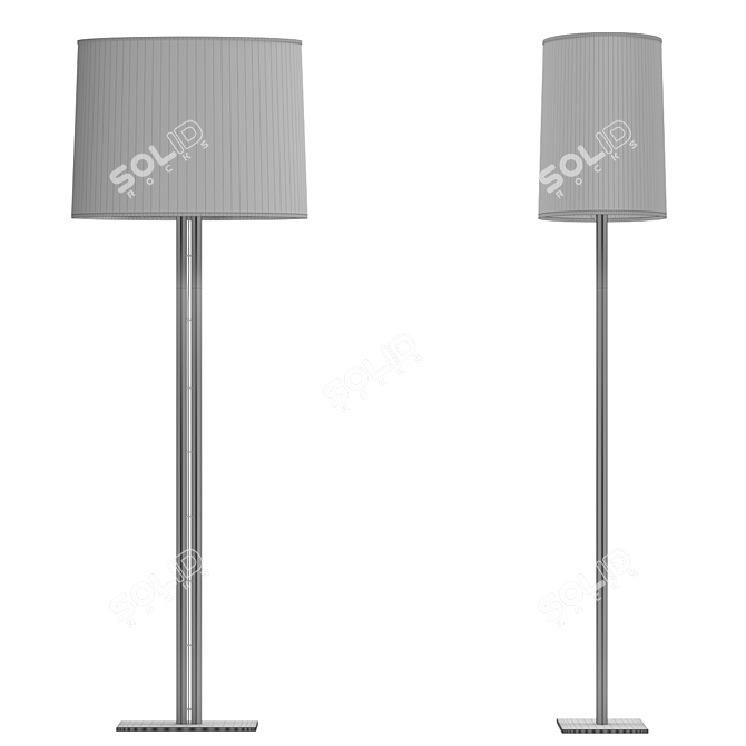 Contemporary Bruno Bakar Floor Lamp 3D model image 2