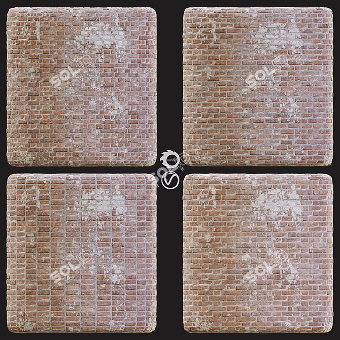 PBR Seamless Brick Texture Pack 3D model image 1