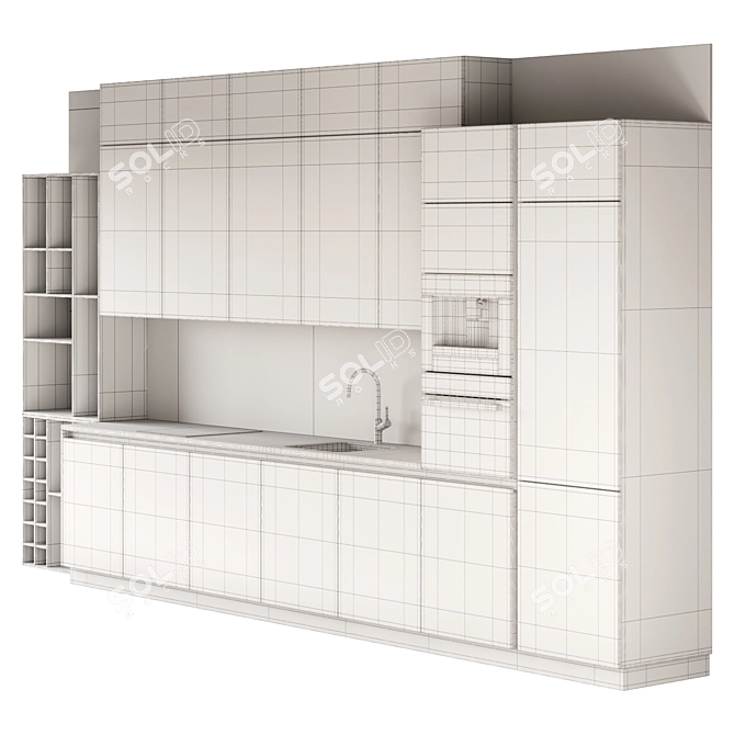 Linear Kitchen Maria Jazz 3D model image 4