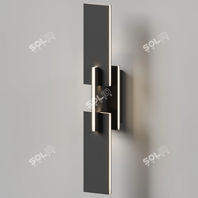 Amari LED Wall Sconce: Artful Illumination 3D model image 3