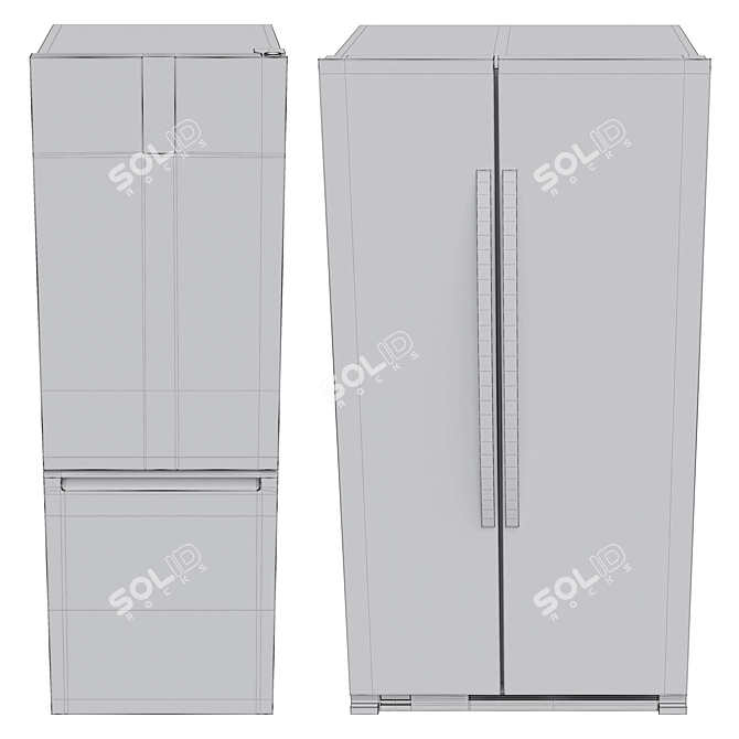 Whirlpool Refrigerator Duo, 3D Models 3D model image 5