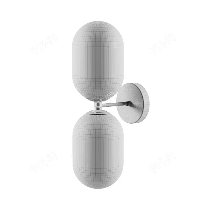 Freya Crystal Wall Sconce 3D model image 2