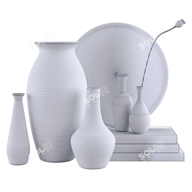 Modern Decor Set V-Ray 3Ds 3D model image 3