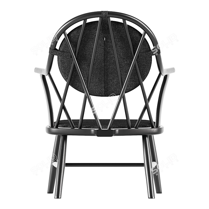 Diamond Back Chair by Drill Design 3D model image 4