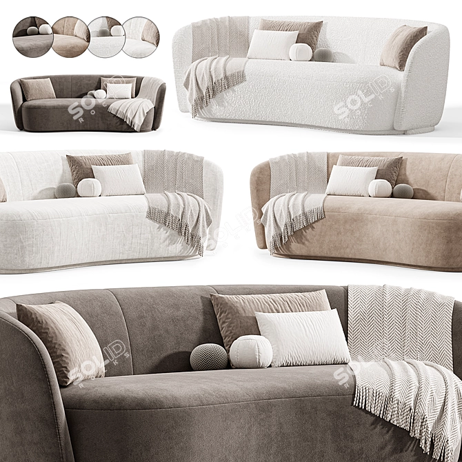 Modern Copenhagen Sofa by Idealbeds 3D model image 5