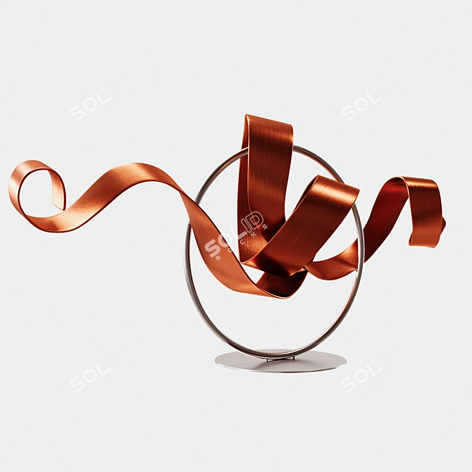 Modern Sculpture Art Piece 3D model image 2