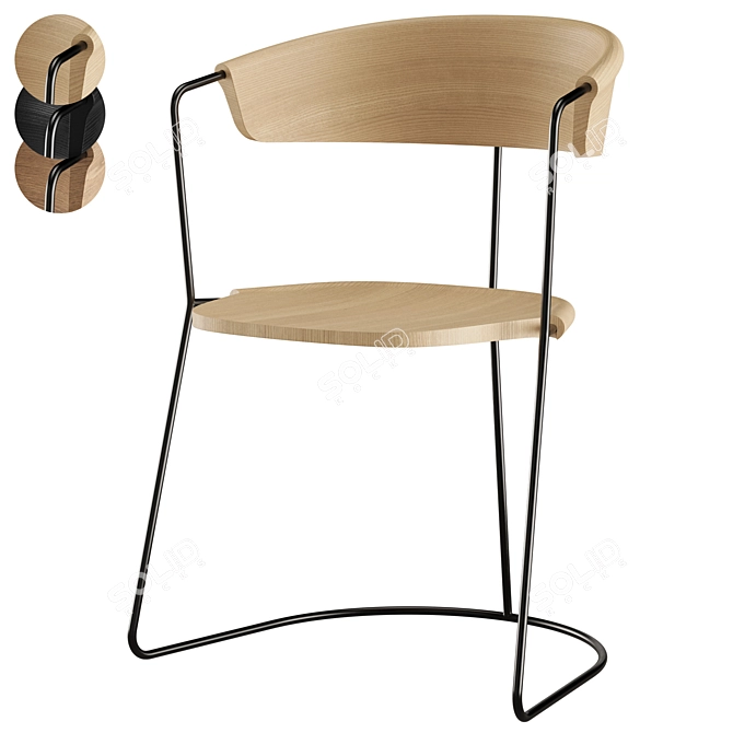 Mattiazzi UNCINO C Chair by Bouroullec 3D model image 1