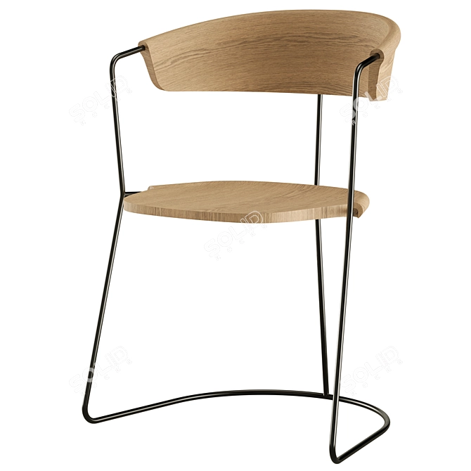 Mattiazzi UNCINO C Chair by Bouroullec 3D model image 3