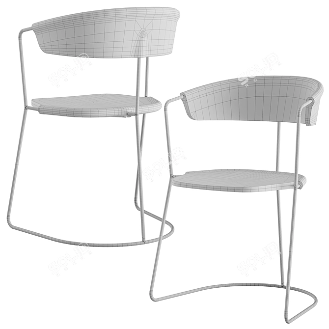 Mattiazzi UNCINO C Chair by Bouroullec 3D model image 14
