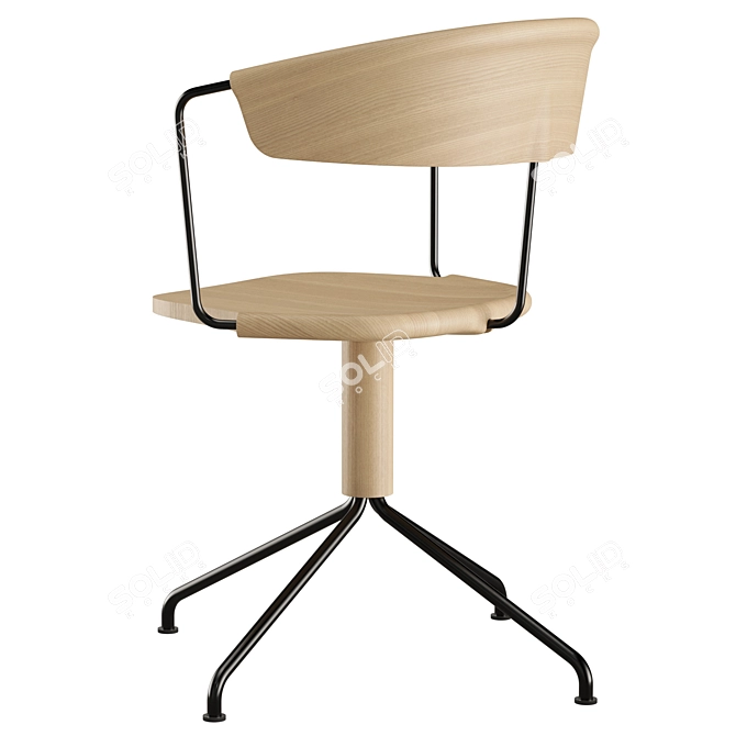 Modern UNCINO A Chair by Mattiazzi 3D model image 4