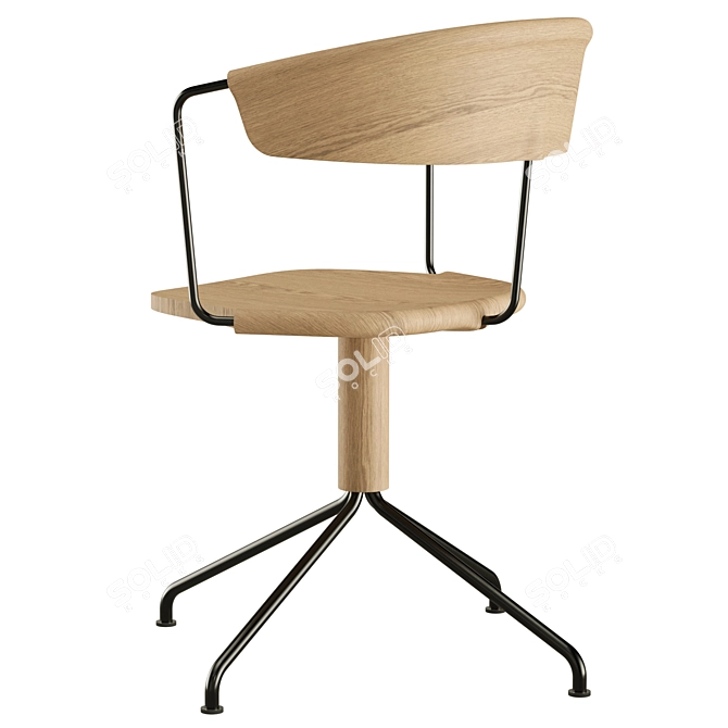 Modern UNCINO A Chair by Mattiazzi 3D model image 6