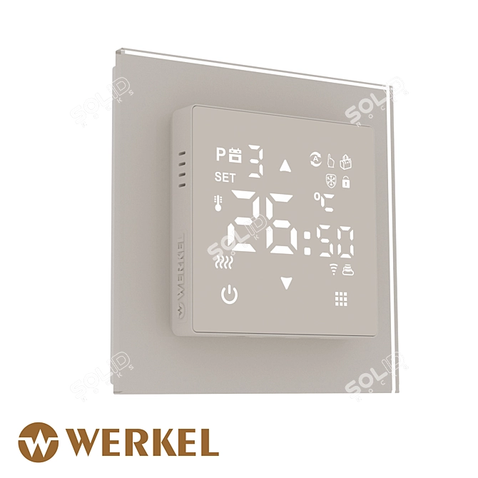 Werkel Smart WiFi Floor Heating Thermostat 3D model image 1