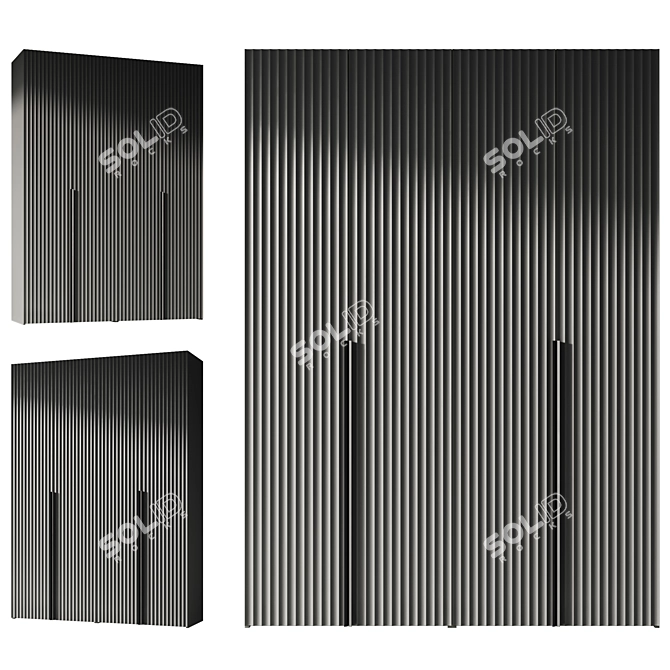 Modern Entryway Furniture Composition 3D model image 2