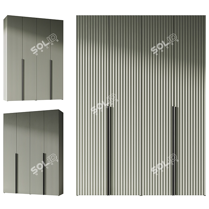 Modern Entryway Furniture Composition 3D model image 4