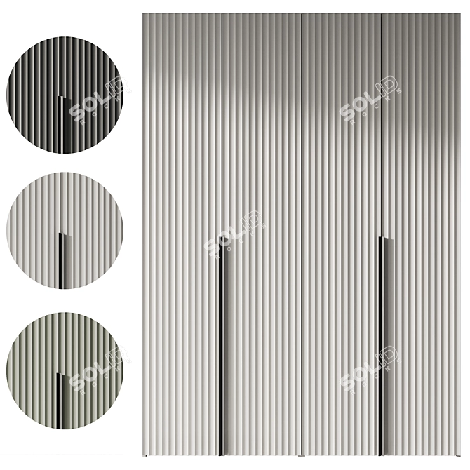 Modern Entryway Furniture Composition 3D model image 7