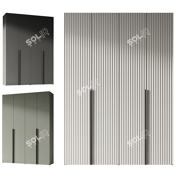 Modern Entryway Furniture Composition 3D model image 10