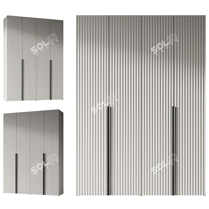 Modern Entryway Furniture Composition 3D model image 12