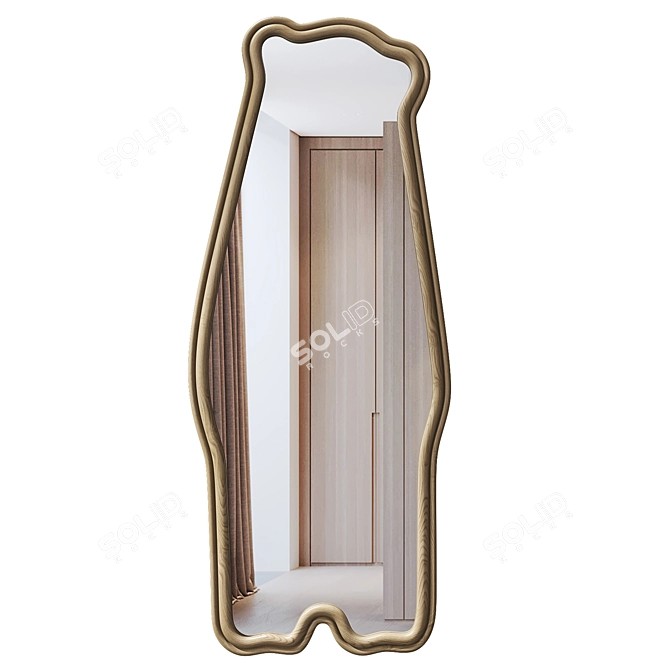  Bear Mirror Wall Decor Art 3D model image 4