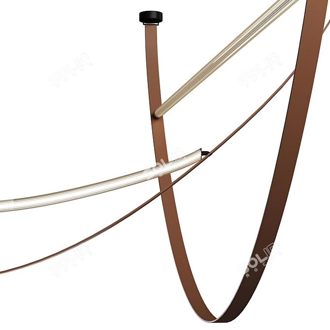 Sleek Wireline Lighting Collection 3D model image 3