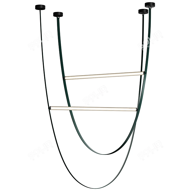 Sleek Wireline Lighting Collection 3D model image 4