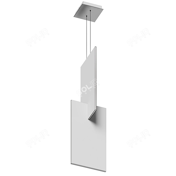 Sculptural LED Pendant Light 3D model image 5