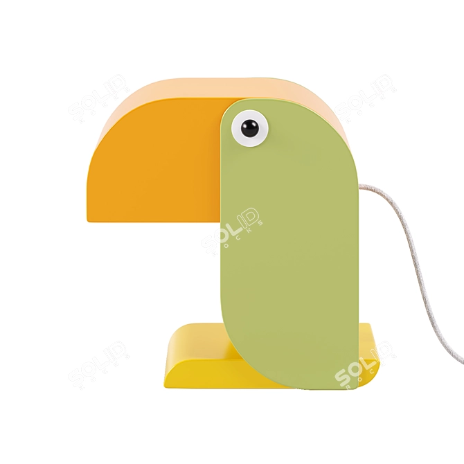 Tropical Toucan Table Lamp 3D model image 2