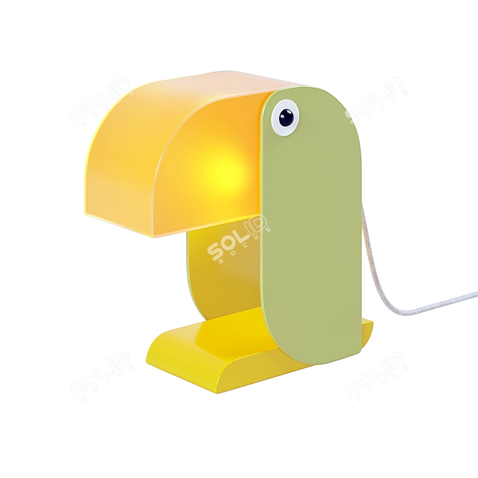 Tropical Toucan Table Lamp 3D model image 3