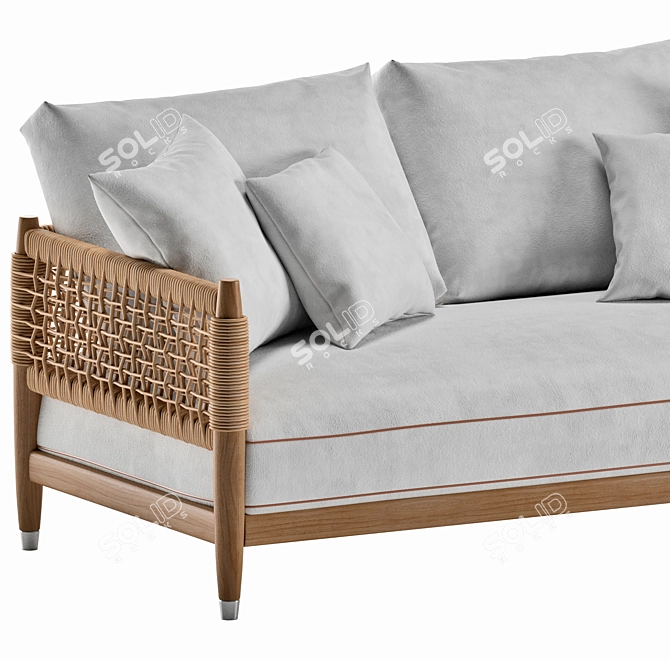 Elegant Flexform Parker Sofa 3D model image 3