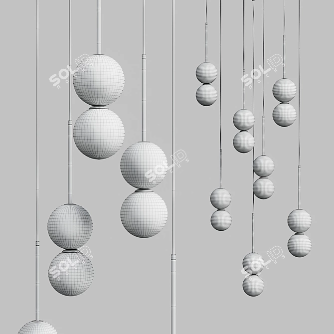 Modern Aromas Pendant Light 3D model image 4