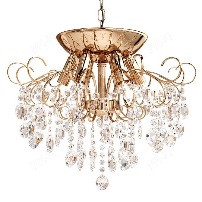 Crystal Sparkle Chandelier SL846 3D model image 6