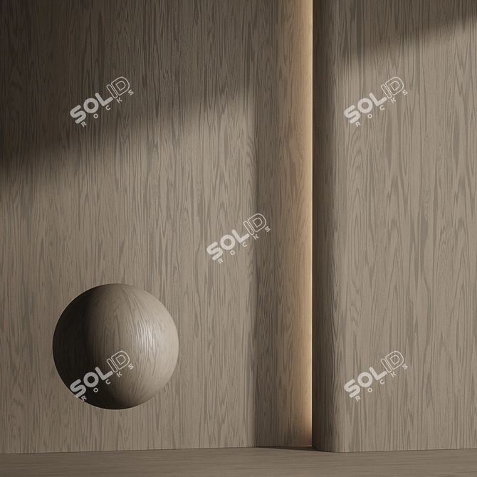 Premium Wood Veneer Material Set 3D model image 4