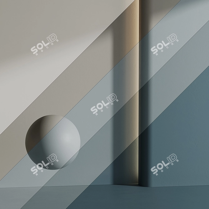 Modern Matte Wall Paint 003 3D model image 1