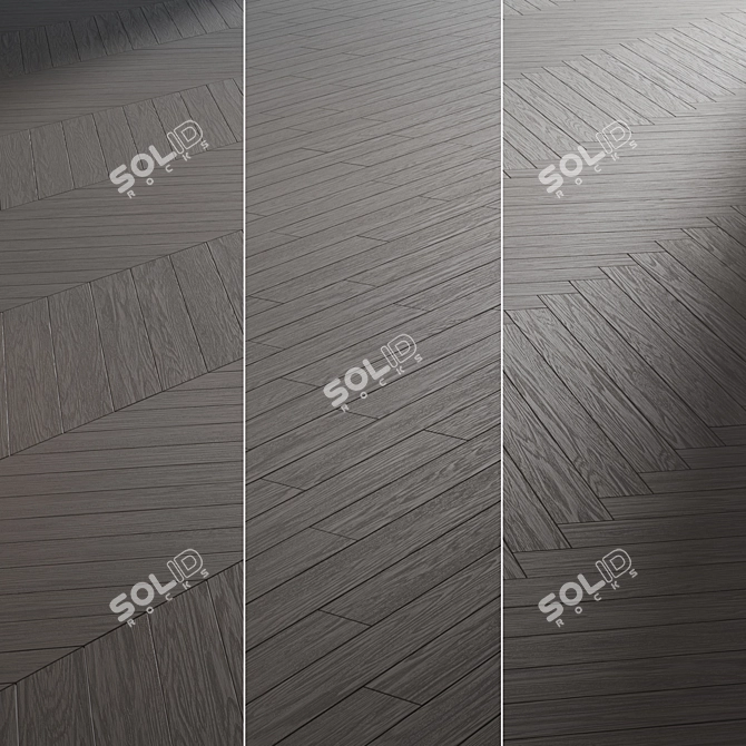 Modular Parquet Boards in 3 Finishes 3D model image 3