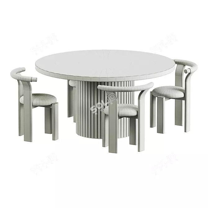 Modern Dining Set Soho Home 3D model image 3