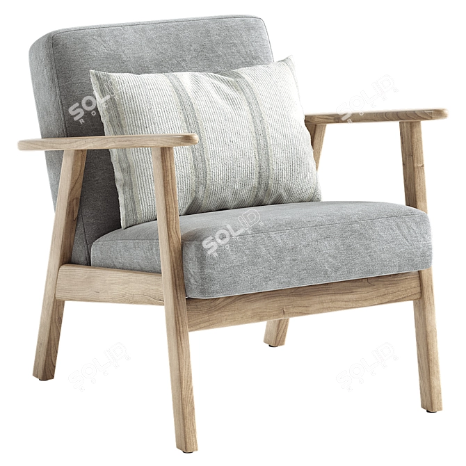 EKENASET Kilanda Armchair Light Beige 3D model image 4