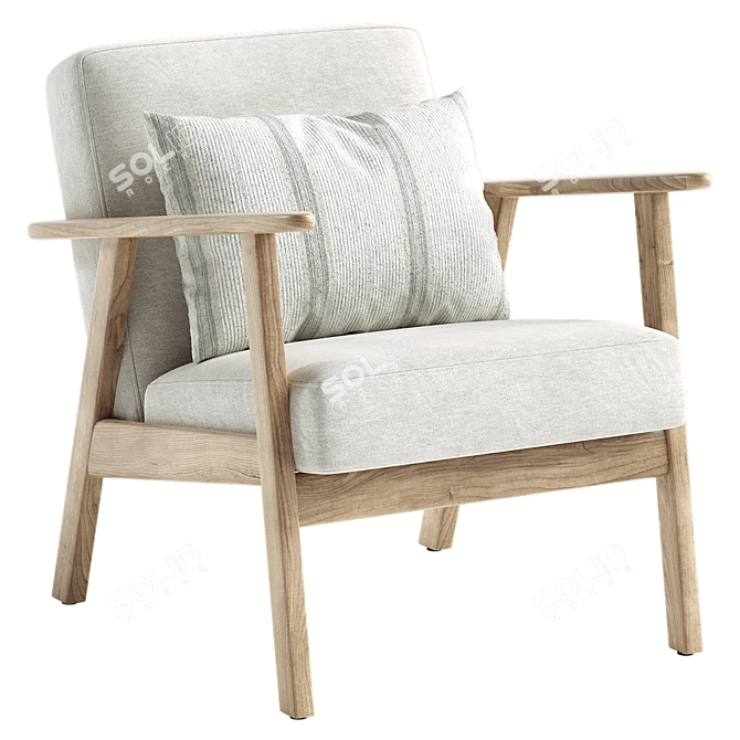 EKENASET Kilanda Armchair Light Beige 3D model image 5