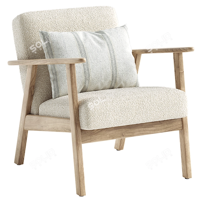 EKENASET Kilanda Armchair Light Beige 3D model image 11