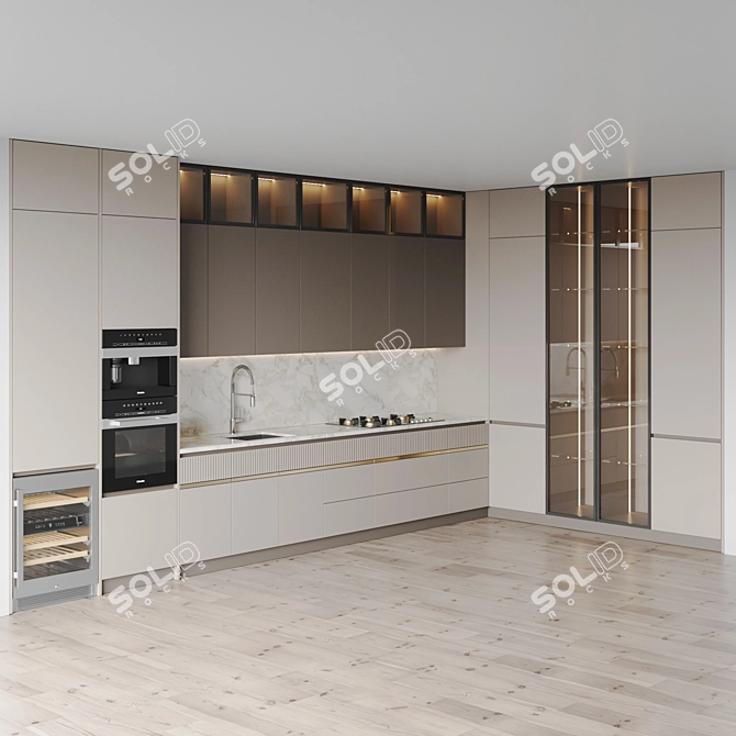 Modern Kitchen 3D Models Pack 3D model image 2