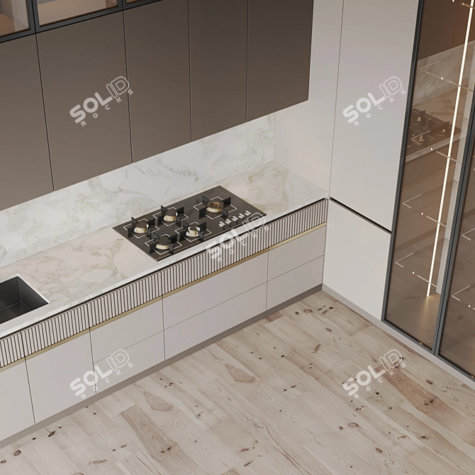 Modern Kitchen 3D Models Pack 3D model image 3